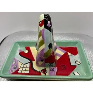 Picasso Nose Abstract Glasses Coins Keys Vanity Tray by Muzeum